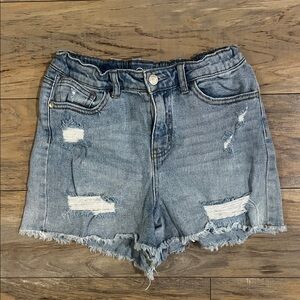 Art Class Blue Distressed Jean Shorts
